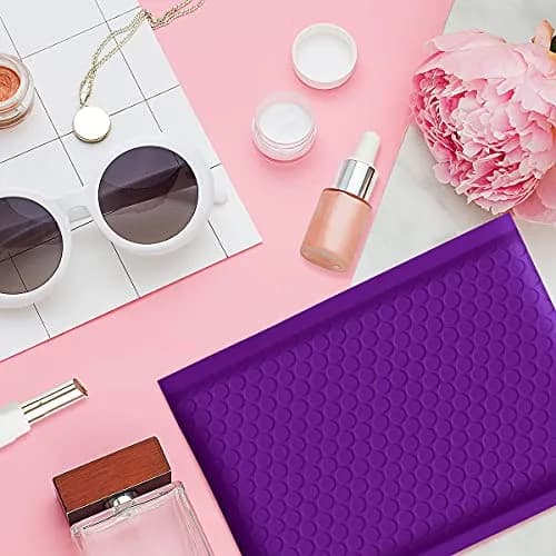 UCGOU Purple Bubble Mailers 50 Pack 10.16cm x 20.32cm (4"x8") | Opaque, Self-Seal, Padded Envelopes for Secure Shipping thumbnail 8