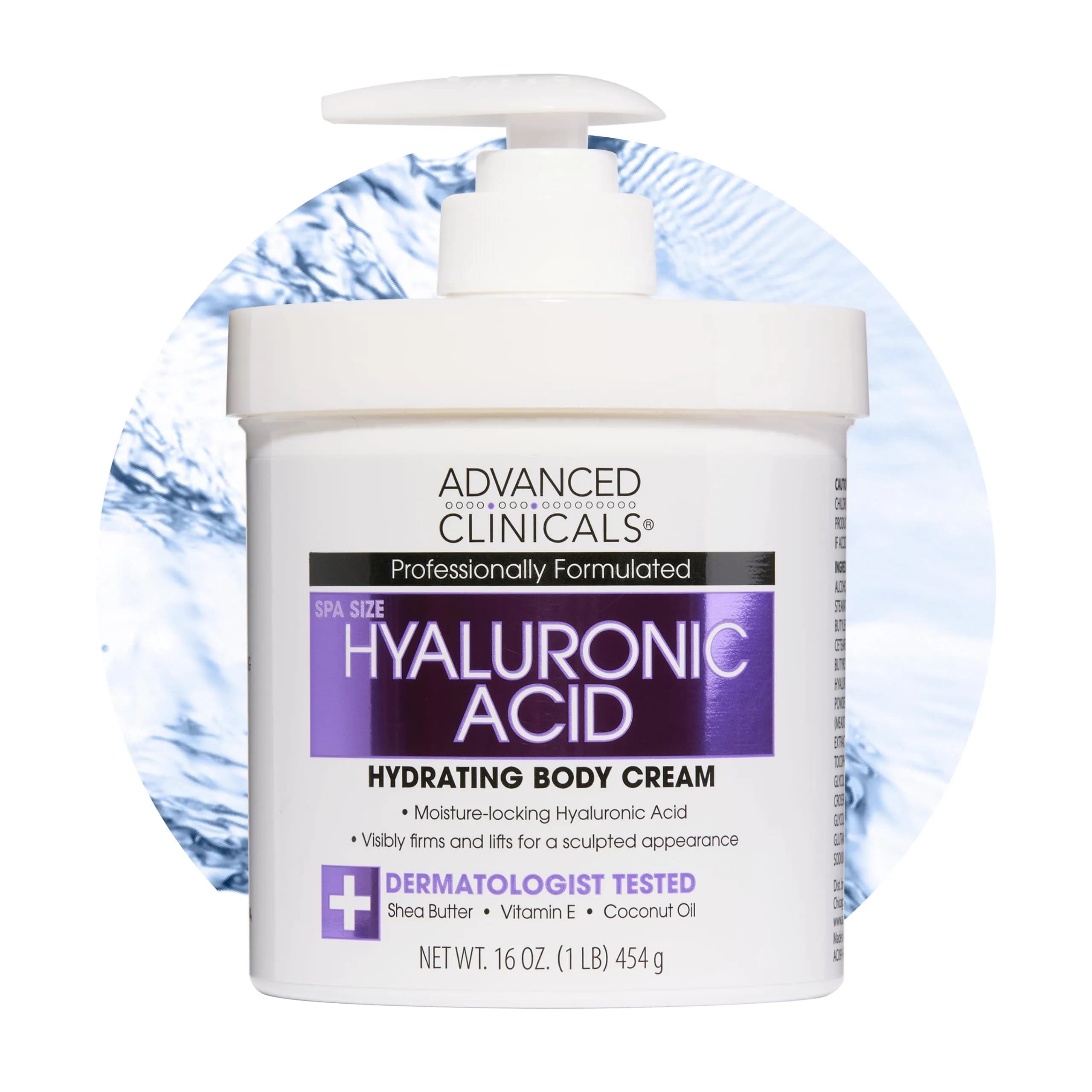Advanced Clinicals Retinol Body Lotion & Face Moisturizer 1000ml (32 Fl Oz) | Targets Fine Lines & Wrinkles — 3 - Hyaluronic Acid Body Cream