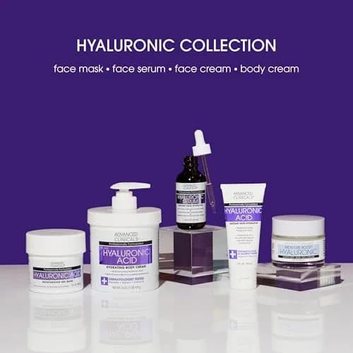 Advanced Clinicals Hyaluronic Acid Body Cream 473ml (16oz) | Hydrates & Plumps Dry Skin thumbnail 8