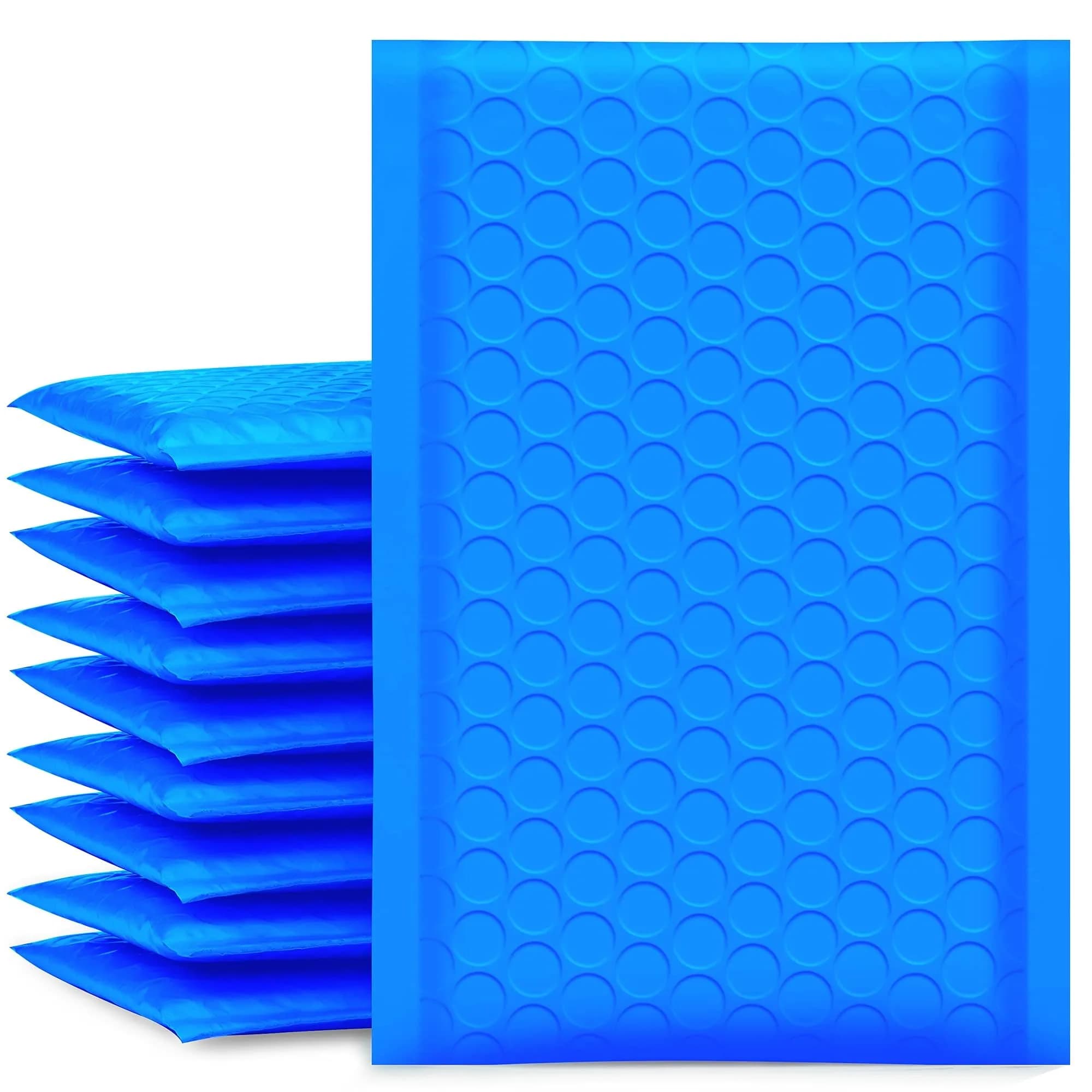 UCGOU Teal Bubble Mailers 4x8 Inch (50 Pack) | Opaque Poly Padded Envelopes for Shipping — Blue / 4x8" 50PC
