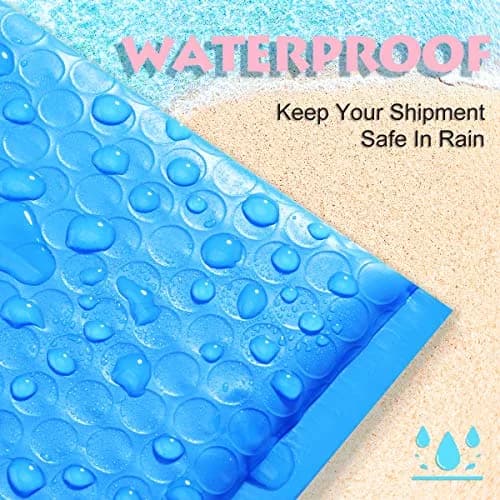 UCGOU Bubble Mailers 4x8" Blue 50 Pack | Padded Envelopes for Shipping & Protection thumbnail 3