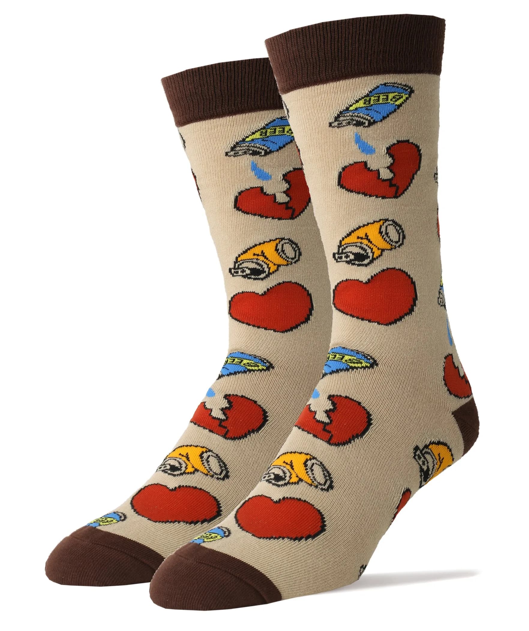 ooohyeah Men's Novelty Funny Drinking Crew Socks Whiskey Me | Casual Cotton Socks with Sayings — Drunk N Love