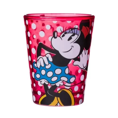 Silver Buffalo Disney Vintage Minnie Mouse Mini Glass Set 4 Count (1.5oz Each) | Officially Licensed Collectible Shot Glasses thumbnail 6