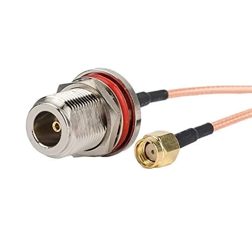 Eagles Coaxial RF Cable Assembly 1ft (30cm) RG316, Gold & Nickel Plated Connectors thumbnail 1