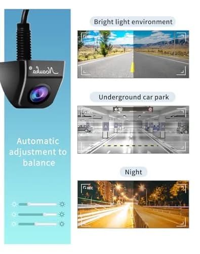 NOAUKA Waterproof IP69 Night Vision Car Rear View Camera 170° | HD Color CCD Backup Parking thumbnail 7
