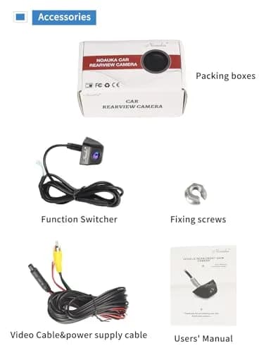 NOAUKA Waterproof IP69 Night Vision Car Rear View Camera 170° | HD Color CCD Backup Parking thumbnail 10