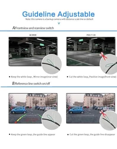 NOAUKA Waterproof IP69 Night Vision Car Rear View Camera 170° | HD Color CCD Backup Parking thumbnail 5