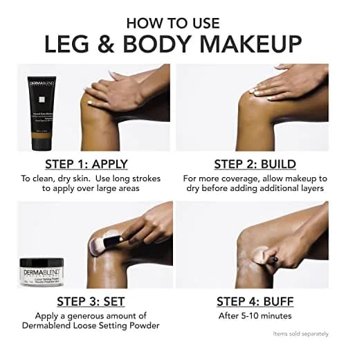 Dermablend Leg & Body Makeup Foundation SPF 25, 20N Light Natural, 100ml (3.4 fl oz) | Full Coverage for Scars & Imperfections thumbnail 5