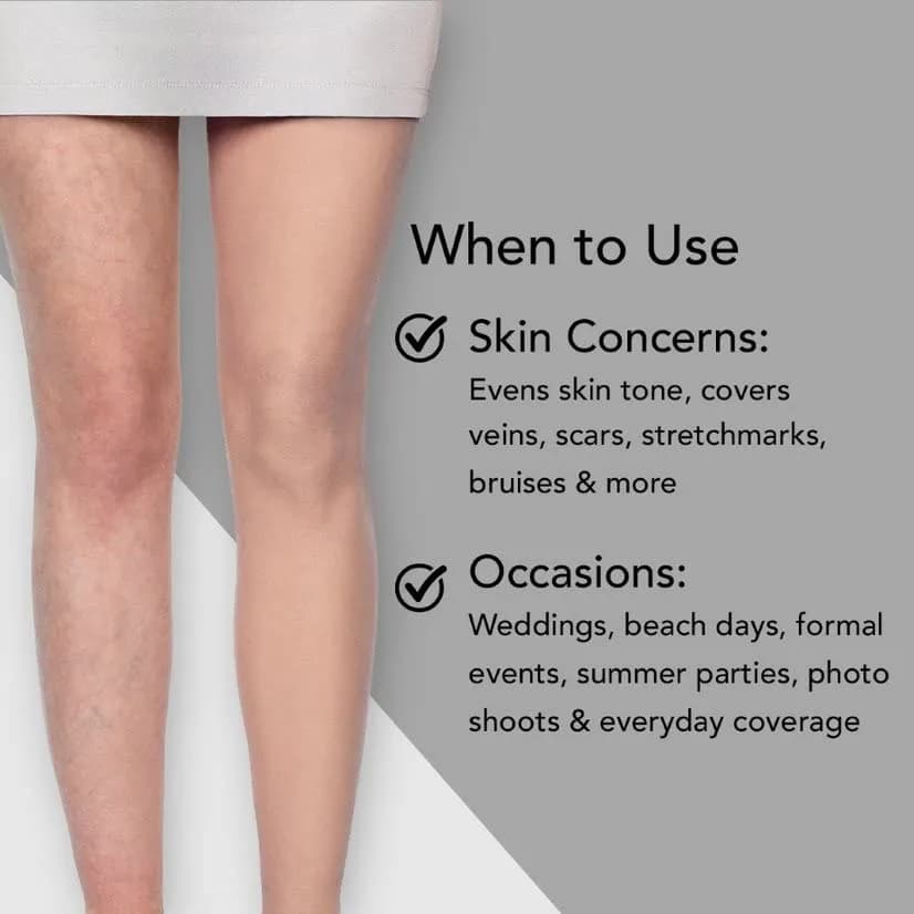 Dermablend Leg & Body Makeup Foundation SPF 25, 20N Light Natural, 100ml (3.4 fl oz) | Full Coverage for Scars & Imperfections thumbnail 9
