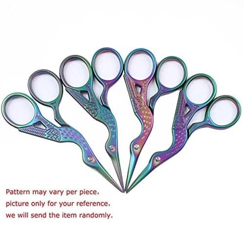 BIHRTC Stainless Steel Stork Scissors 9.2cm (3.6 Inch) | Classic Crane Design for Embroidery & Craft thumbnail 6
