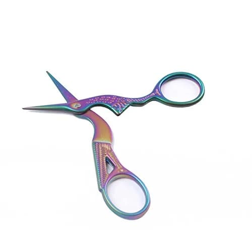 BIHRTC Stainless Steel Stork Scissors 9.2cm (3.6 Inch) | Classic Crane Design for Embroidery & Craft thumbnail 2