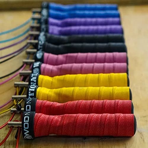 WOD Nation Alloy Steel Jump Rope with Two-Cable Design & Travel Bag, 11 ft (3.35 m) | Adjustable Speed Rope for Fitness thumbnail 7