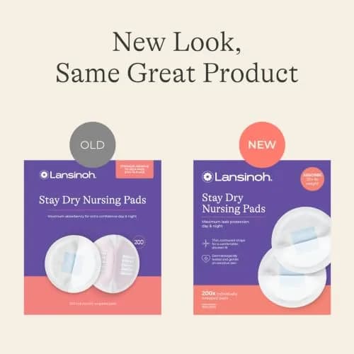 Lansinoh Stay Dry Disposable Nursing Pads, 200 Count | Ultra-Absorbent, Discreet Fit for Breastfeeding Moms thumbnail 2