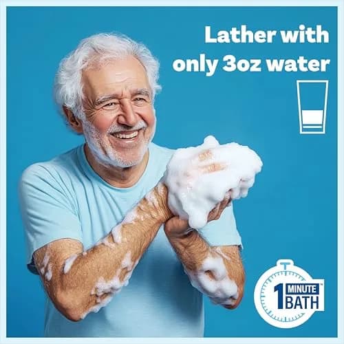 Scrubzz Disposable Rinse Free Bathing Wipes 25 Count (Pack of 1) | All-in-1 Single Use Shower Wipes thumbnail 4