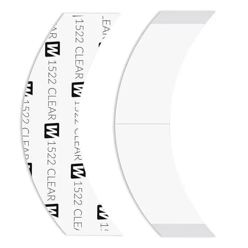 Walker Tape 1522 Clear CC Contour 36 Pieces for Wig Installs, Lace Systems, Toupee Applications, Hair Tape Prep and Adhesive Strips Use Offering Hypoallergenic Comfort, Daily Wear Hold and Low Residue thumbnail 1