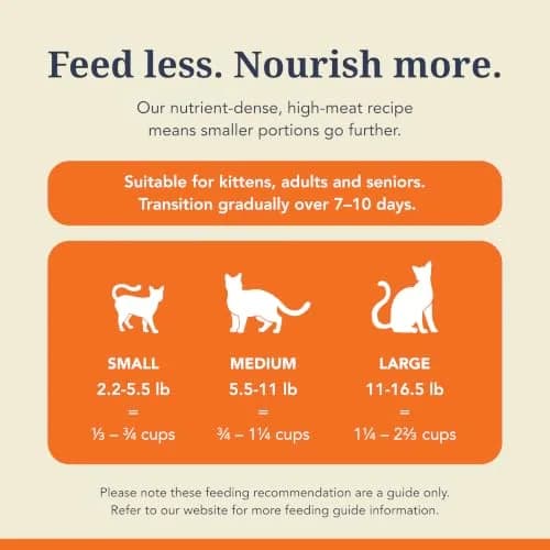 Feline Natural High Protein Freeze Dried Cat Food 11 oz (312 g) | 98% Meat Diet for Cats thumbnail 6