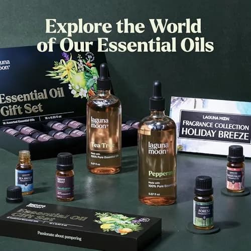 Lagunamoon Essential Oils Aromatherapy Set - 6 Oils for Diffusers, Home Care, Candle Making, 10mL | Pure, Natural, Gift-Ready thumbnail 9
