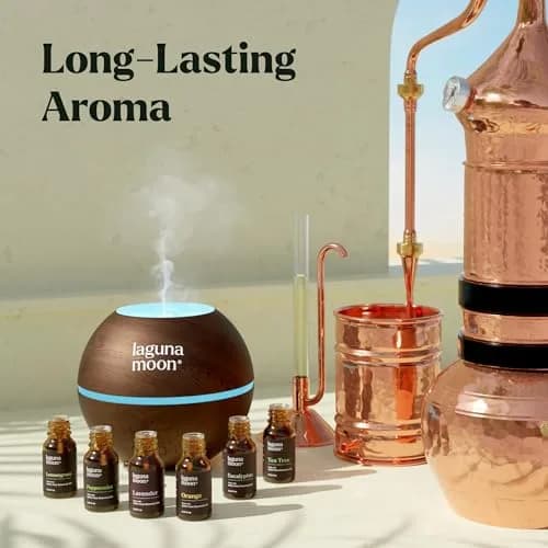 Lagunamoon Essential Oils Aromatherapy Set - 6 Oils for Diffusers, Home Care, Candle Making, 10mL | Pure, Natural, Gift-Ready thumbnail 2