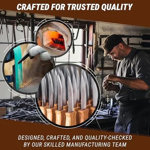 BeaverCraft Wood Carving Knife C4 3.14" | High-Carbon Steel, Ergonomic Oak Handle, Perfect for Woodworking & Whittling thumbnail 6