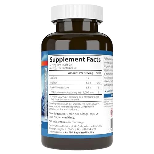 Carlson Elite EPA Gems 60 Softgels thumbnail 7