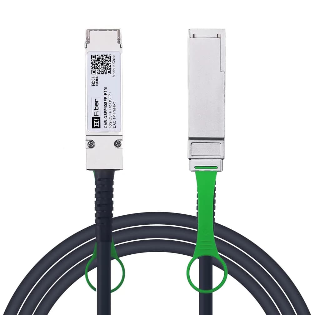 H!Fiber 40Gb QSFP+ DAC Cable 1m | 40GBASE-CR4 Passive Twinax for Cisco & Open Devices — x1 / 40G QSFP+ / 3m