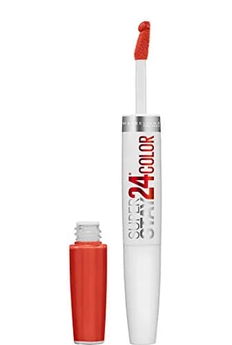 Maybelline New York Superstay 24 2-Step Lipcolor Non-Stop Orange | Long-Lasting Liquid Lipstick with Balm thumbnail 2