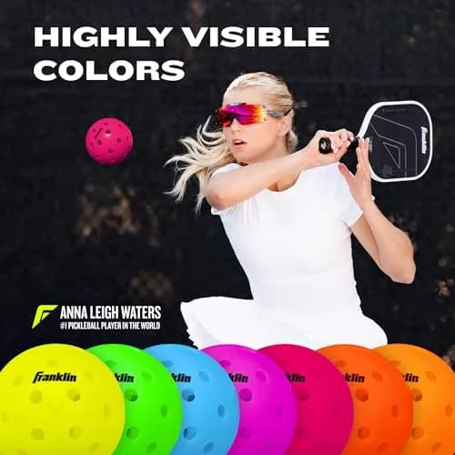 Franklin Sports X-40 Outdoor Pickleball Balls 74mm (3 Pack) | USAP Approved for True Flight & Spin thumbnail 4