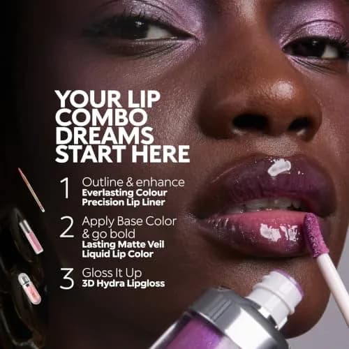 Kiko Milano 3D Hydra Lip Gloss 6.5ml (0.22 Fl Oz) | Hydrating Lip Gloss 21 Pearly Amaryllis Red thumbnail 9