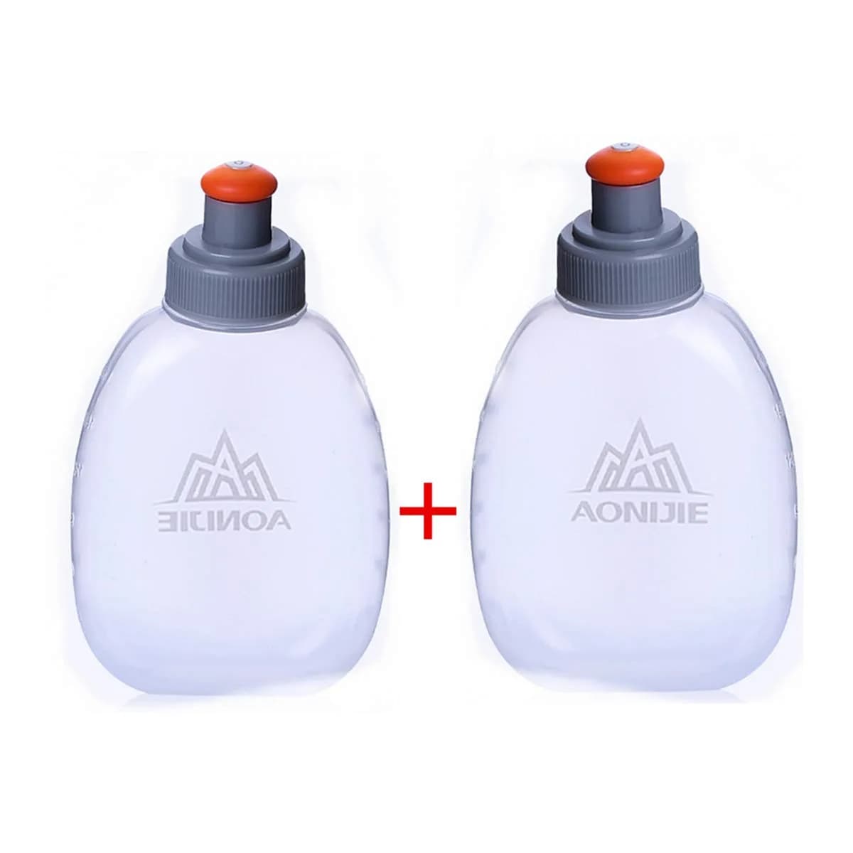 AONIJIE Foldable Soft Flask Water Bottle 250mL (8.45 Fl Oz) 2-Pack | Lightweight & Collapsible for Running & Hiking — 170ML-PP5
