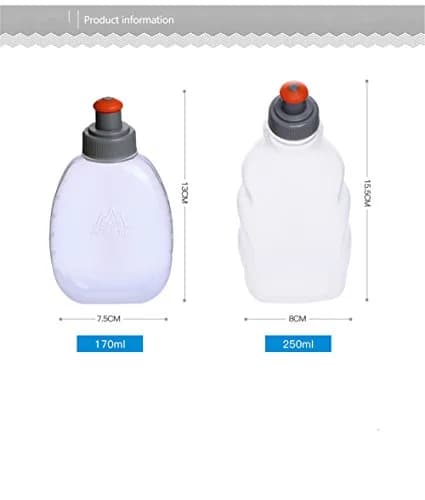 AONIJIE 2-Pack 170ml & 250ml Sports Water Bottles | BPA-Free & Leak-Proof for Marathon Running thumbnail 2