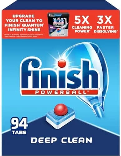 Finish Powerball Dishwasher Pods Plastic Free Fresh Scent 94 Count | 3X Concentrated Cleaning Power thumbnail 12