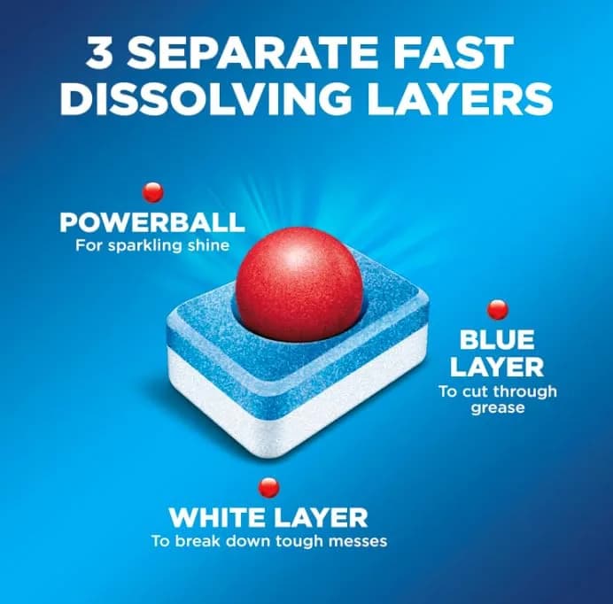 Finish Powerball Dishwasher Pods Plastic Free Fresh Scent 94 Count | 3X Concentrated Cleaning Power thumbnail 6