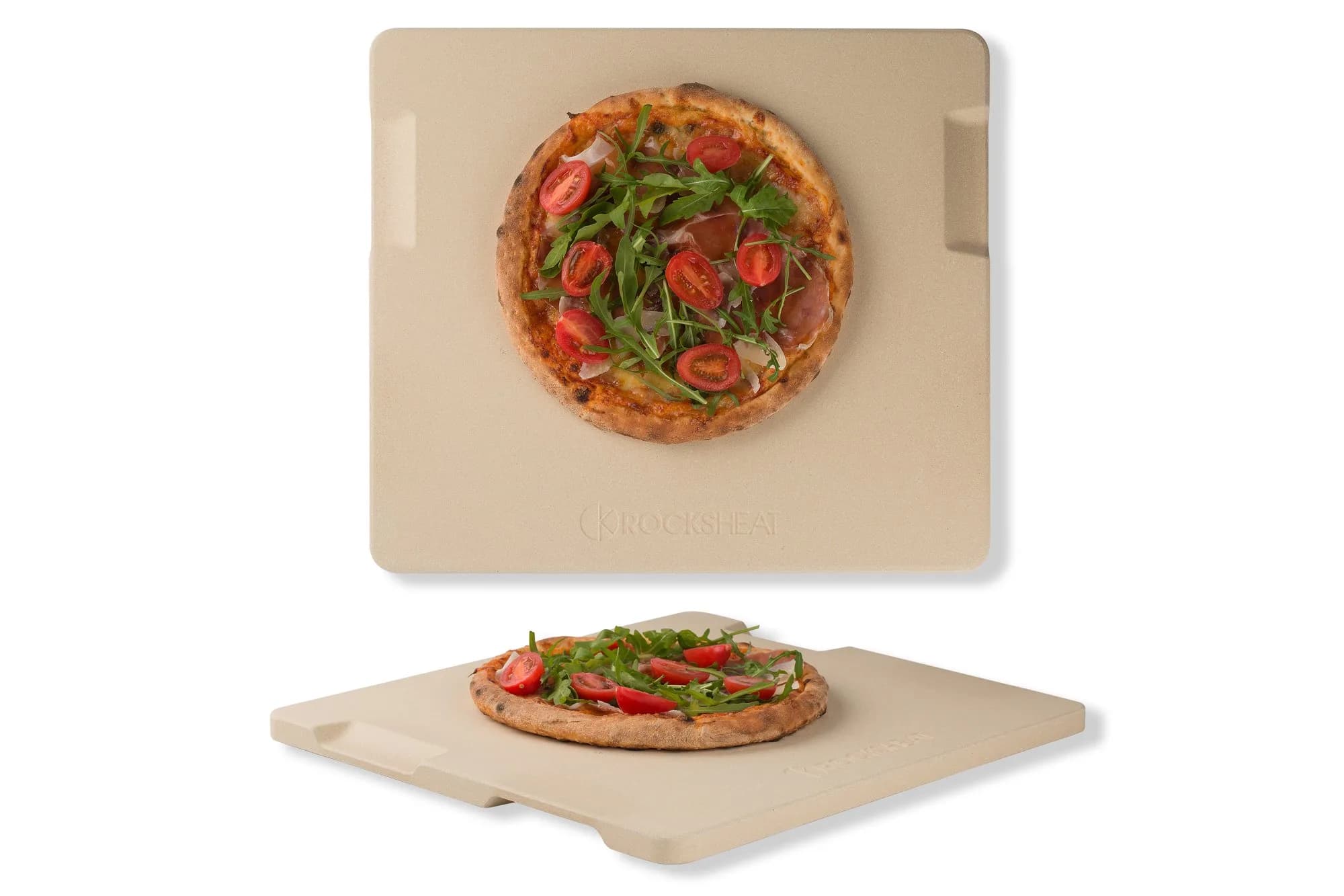 ROCKSHEAT Large Pizza Stone 16"x14" Rectangular | Oven & Grill Ready, 1400℉ Resistance