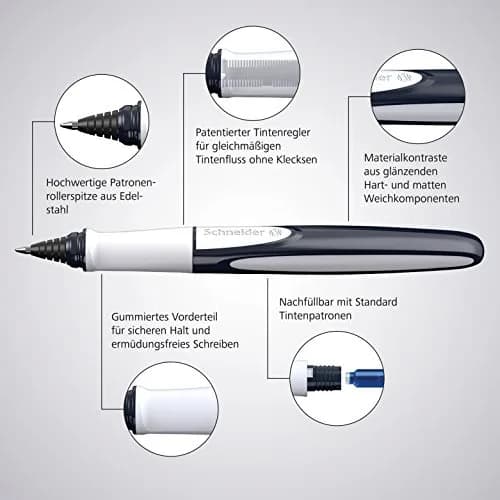 Schneider Ray Rollerball Pen M (15.2cm / 6in) | Smooth Hybrid Ink Flow thumbnail 7