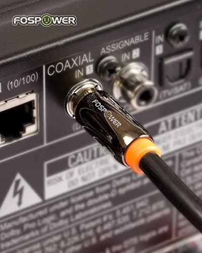 FosPower Digital Coaxial Audio Cable 3.0m (10ft) 2-Pack | Premium S/PDIF RCA Male to Male for Home Theater, HDTV, Subwoofer, Hi-Fi Systems thumbnail 5