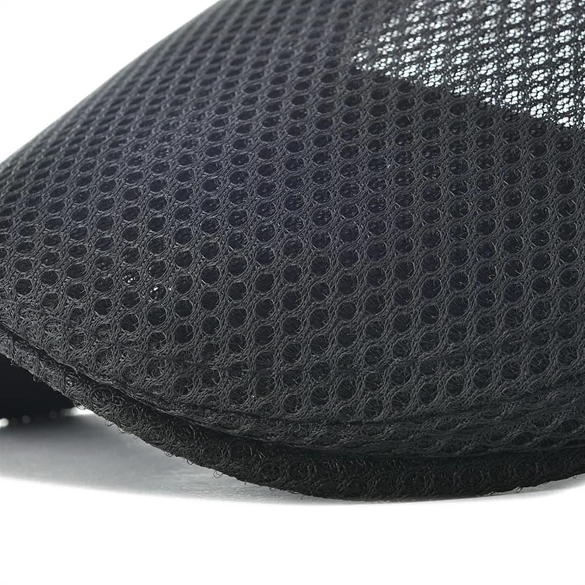 VOBOOM Men Breathable Mesh Summer Hat Adjustable Newsboy Beret Ivy Cabbie Flat Cap (Black) thumbnail 5