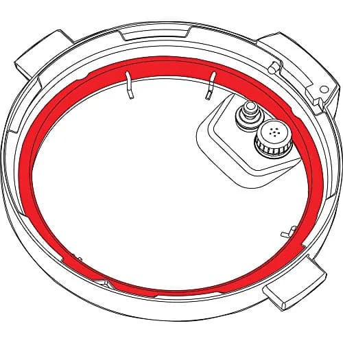 Instant Pot 8-Qt Red/Blue Sealing Ring 2-Pack | Genuine Silicone Replacement for Electric Pressure Cookers thumbnail 2
