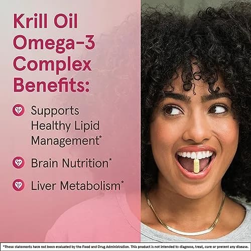 Jarrow Formulas Krill Oil Phospholipid Omega-3 with Astaxanthin 120 Softgels | Supports Lipid Management, Metabolism, Brain & Heart Health thumbnail 4