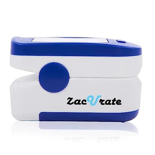 Zacurate 500BL Fingertip Pulse Oximeter Blood Oxygen Saturation Monitor with Batteries Included (Navy Blue) | for Sports & Aviation Use thumbnail 5
