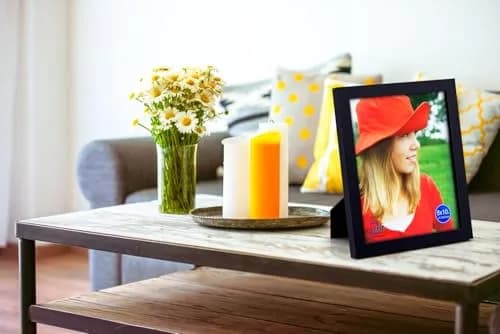 RPJC 8x10 Solid Wood Picture Frame with Real Glass Cover Black | Elegant Wall & Tabletop Display thumbnail 7