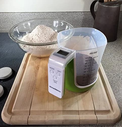 KitchenMetrics Digital Kitchen Food Scale and Measuring Cup Green 1L (33.8 Fl Oz) | Accurate & Easy to Use thumbnail 8