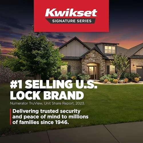 Kwikset San Clemente Handleset with Deadbolt, Satin Nickel | BHMA Grade 1 Certified Security thumbnail 9