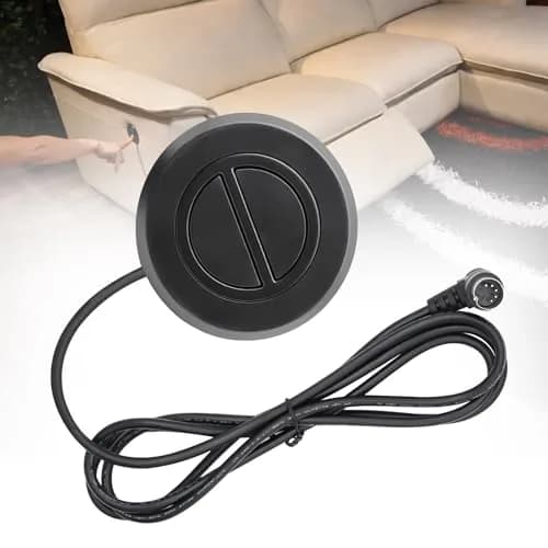 Podoy 2-Button 5-Pin Power Recliner Hand Control Replacement | Universal Fit, Durable ABS Plastic, Black thumbnail 1