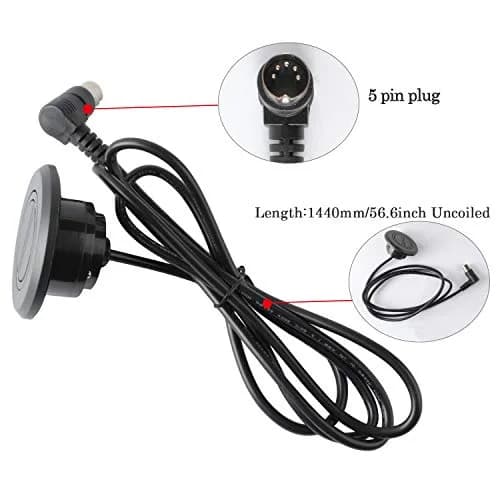 Podoy 2-Button 5-Pin Power Recliner Hand Control Replacement | Universal Fit, Durable ABS Plastic, Black thumbnail 8