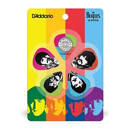 D'Addario Beatles Sgt. Pepper 50th Heavy Guitar Picks Tin | 10 Pack, Celluloid thumbnail 3