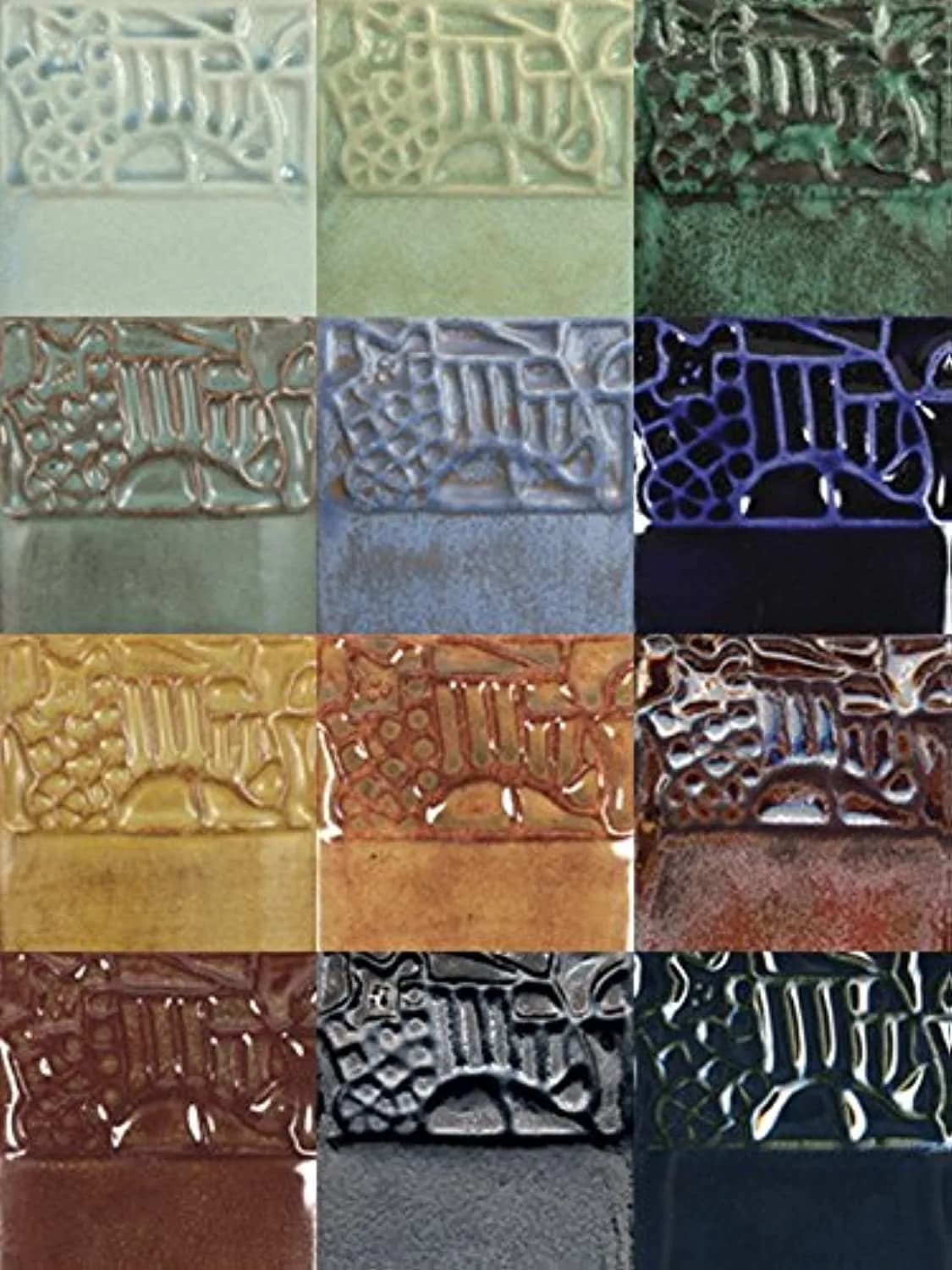 Mayco Elements Glaze Set, 4 Ounces | Assorted Earth-Inspired Colors, Pack of 12 - main product image