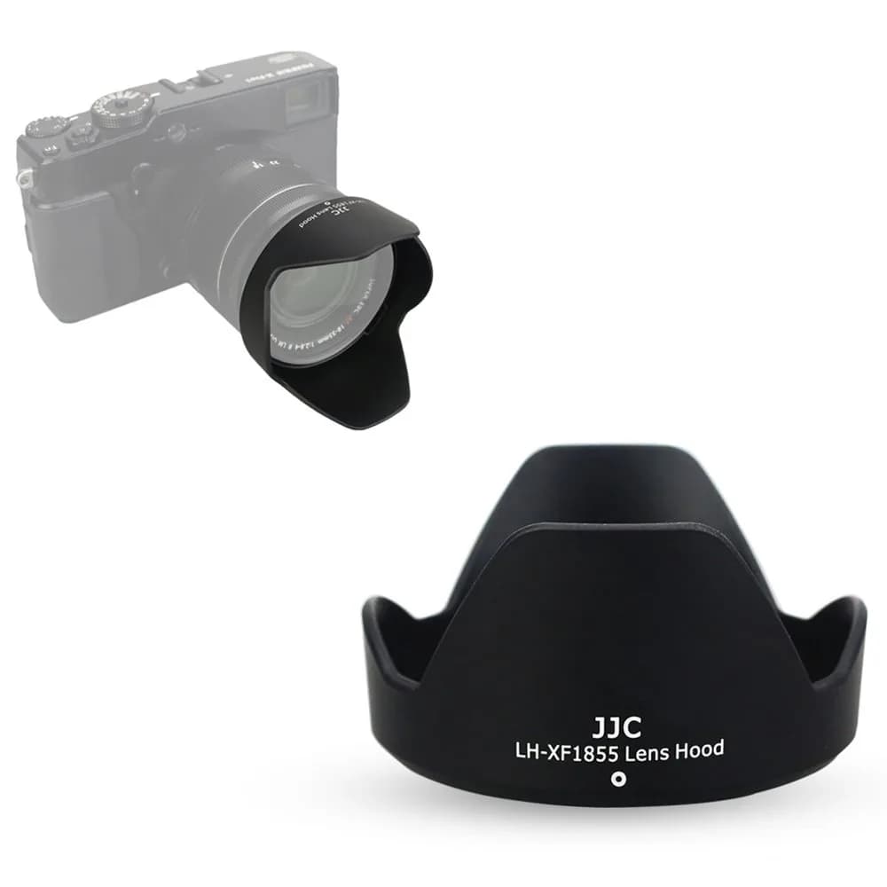 JJC Lens Hood for Fujifilm XF 18-55mm F2.8-4 R LM OIS & XF 14mm F2.8 R Lens | Blocks Stray Light, Protects Lens