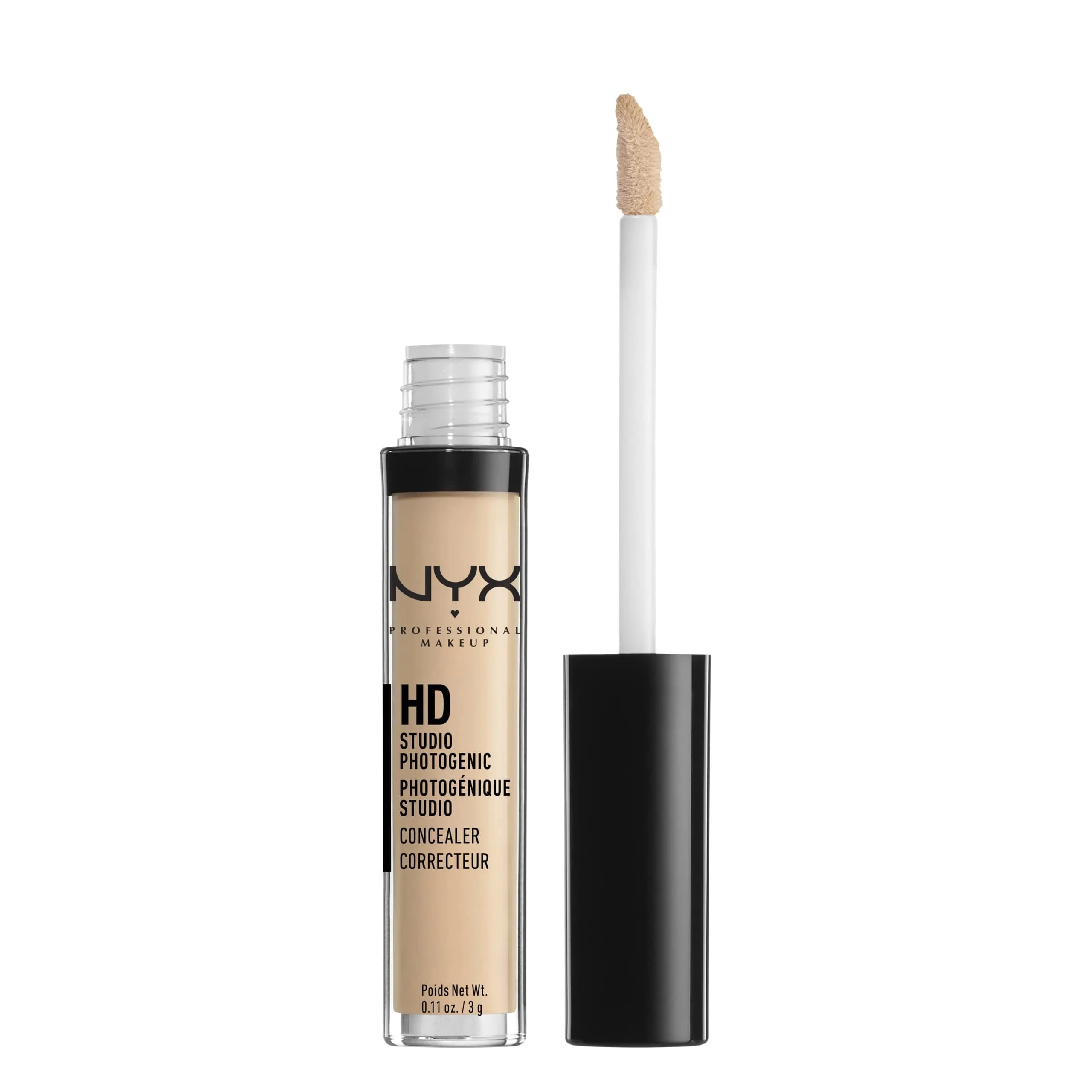 NYX PROFESSIONAL MAKEUP Can't Stop Won't Stop Contour Concealer 0.11 Fl Oz | 24h Matte Full Coverage — 03.5 NUDGE BEIGE / 0.11 Fl Oz