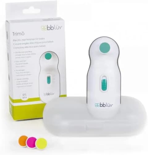 bblüv Trimö Electric Nail Clippers for Newborn Baby & Toddler | Gentle, Whisper-Quiet, 2-Speed, BPA-Free thumbnail 1