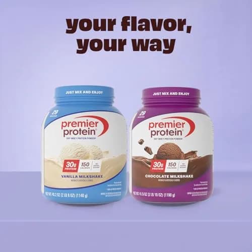 Premier Protein 30g High Protein Powder, 100% Whey, Chocolate, 1.53 lb (694g) | 30g Protein Per Serving thumbnail 8